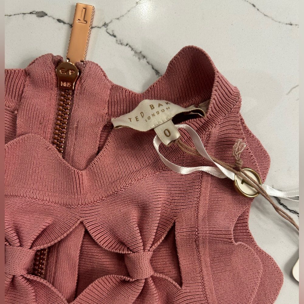 NEW Ted Baker Cherina Bow Detail
Fit & Flare Knit Dress. NWT - Picture 6 of 8